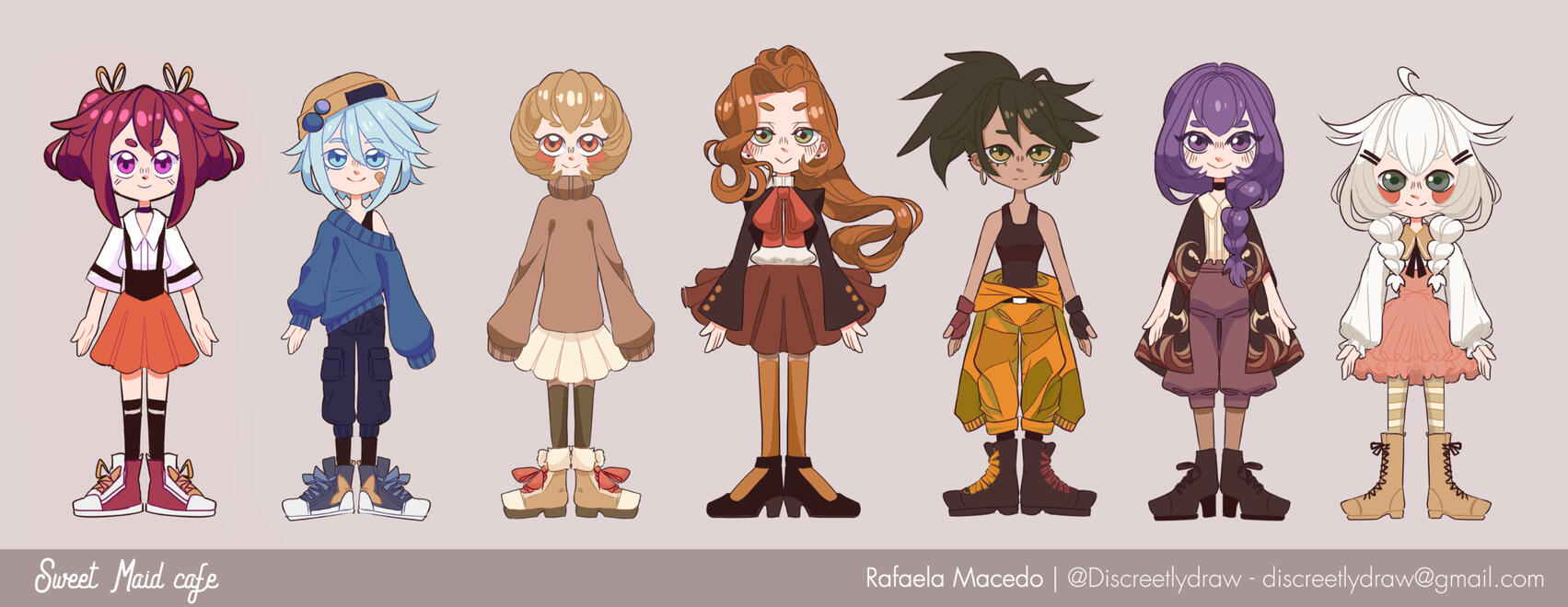 Character Line Up - Casual Clothes
