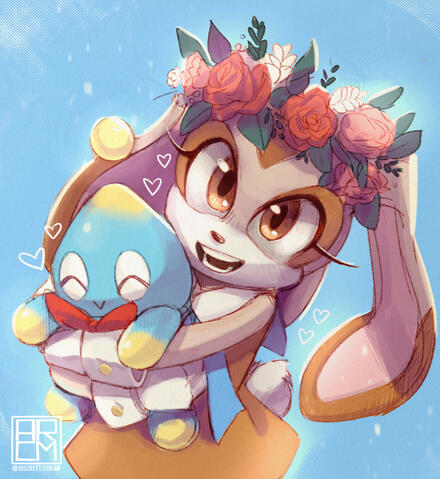 Cream Valentines Drawing